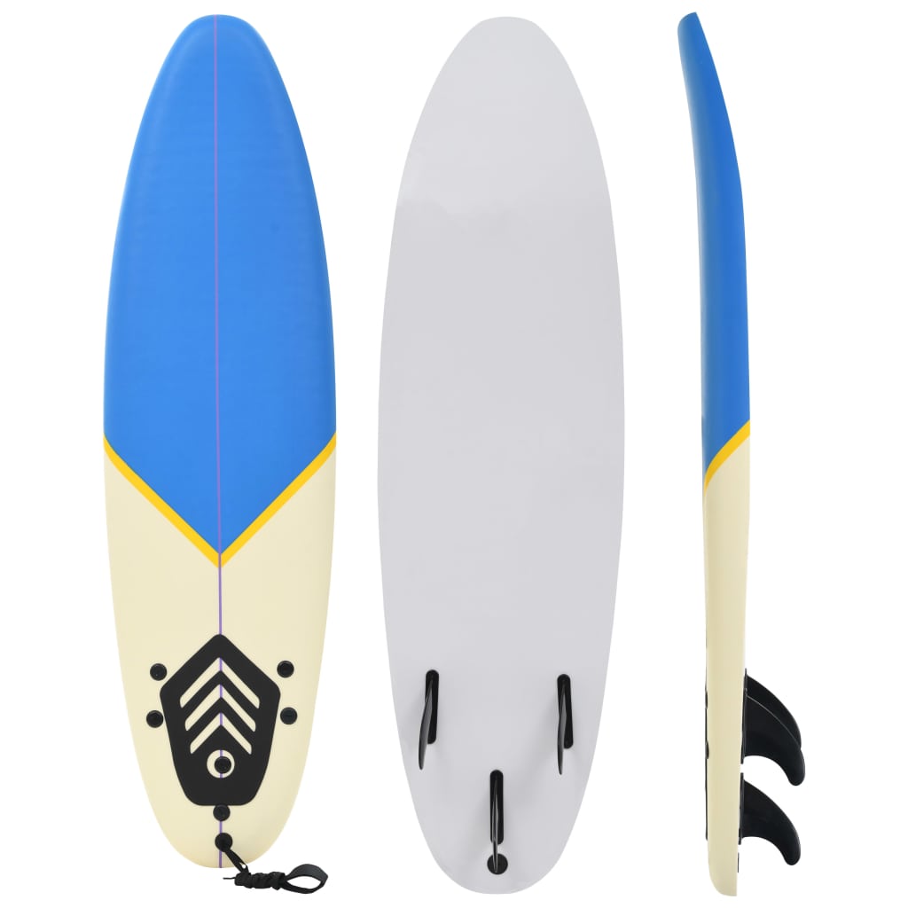Surfbrett 170 cm Blau und Creme Surfbrett 170 cm Blau und Creme