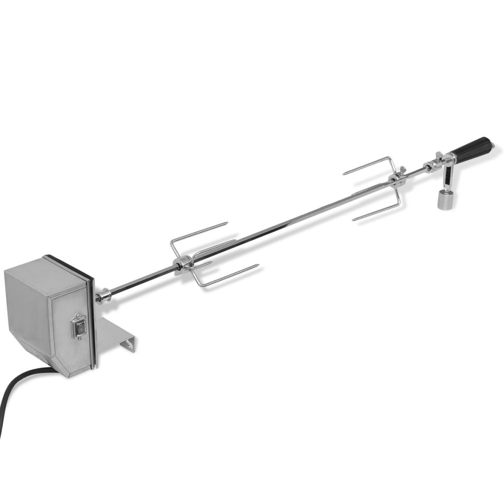 BBQ Rotisserie-Drehspieß mit professionellem Motor Stahl 900 mm BBQ Rotisserie-Drehspieß mit professionellem Motor Stahl 900 mm