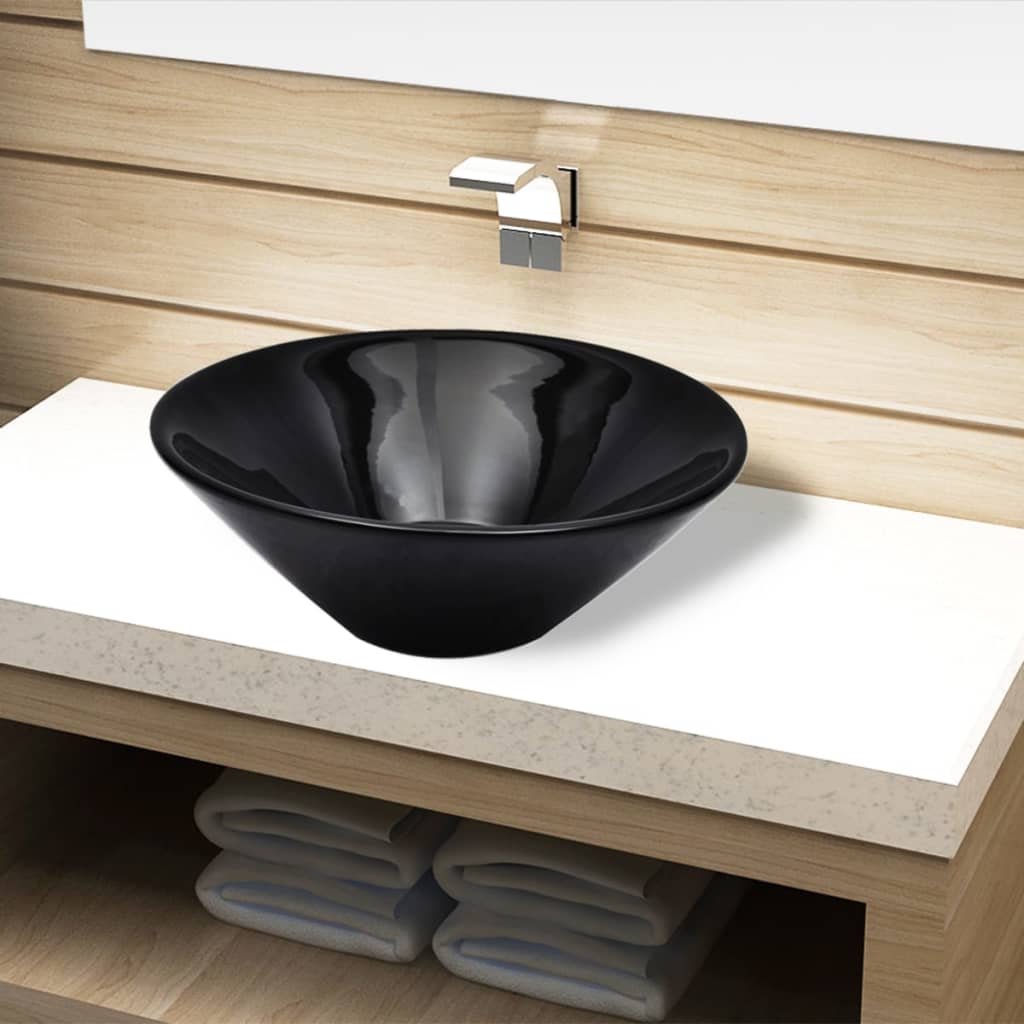 Keramik Waschbecken schwarz rund Keramik Waschbecken schwarz rund
