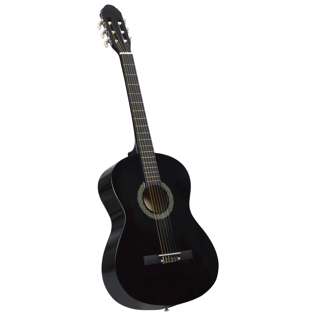 Klassikgitarre für Anfänger Schwarz 4/4 39" Lindenholz Klassikgitarre für Anfänger Schwarz 4/4 39" Lindenholz