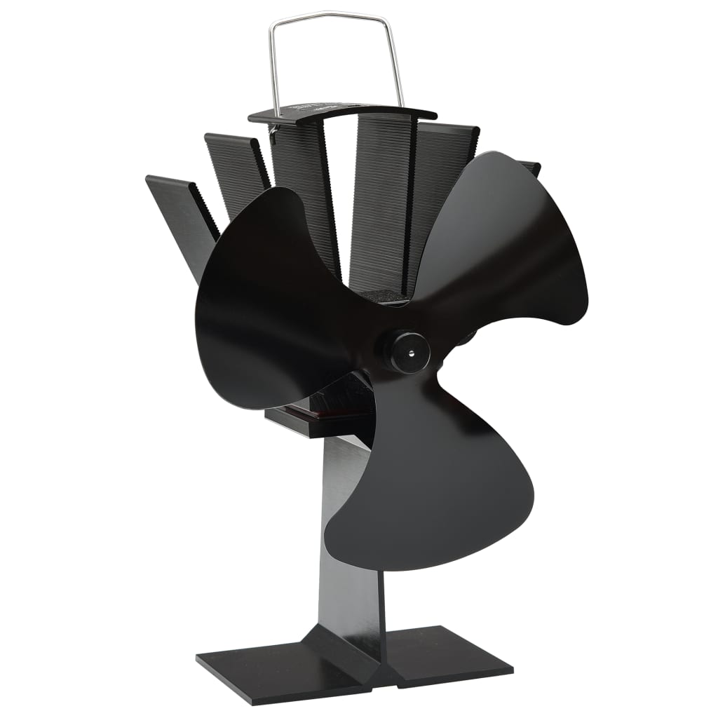 Ofenventilator Wärmebetrieben 3 Blätter Schwarz Ofenventilator Wärmebetrieben 3 Blätter Schwarz