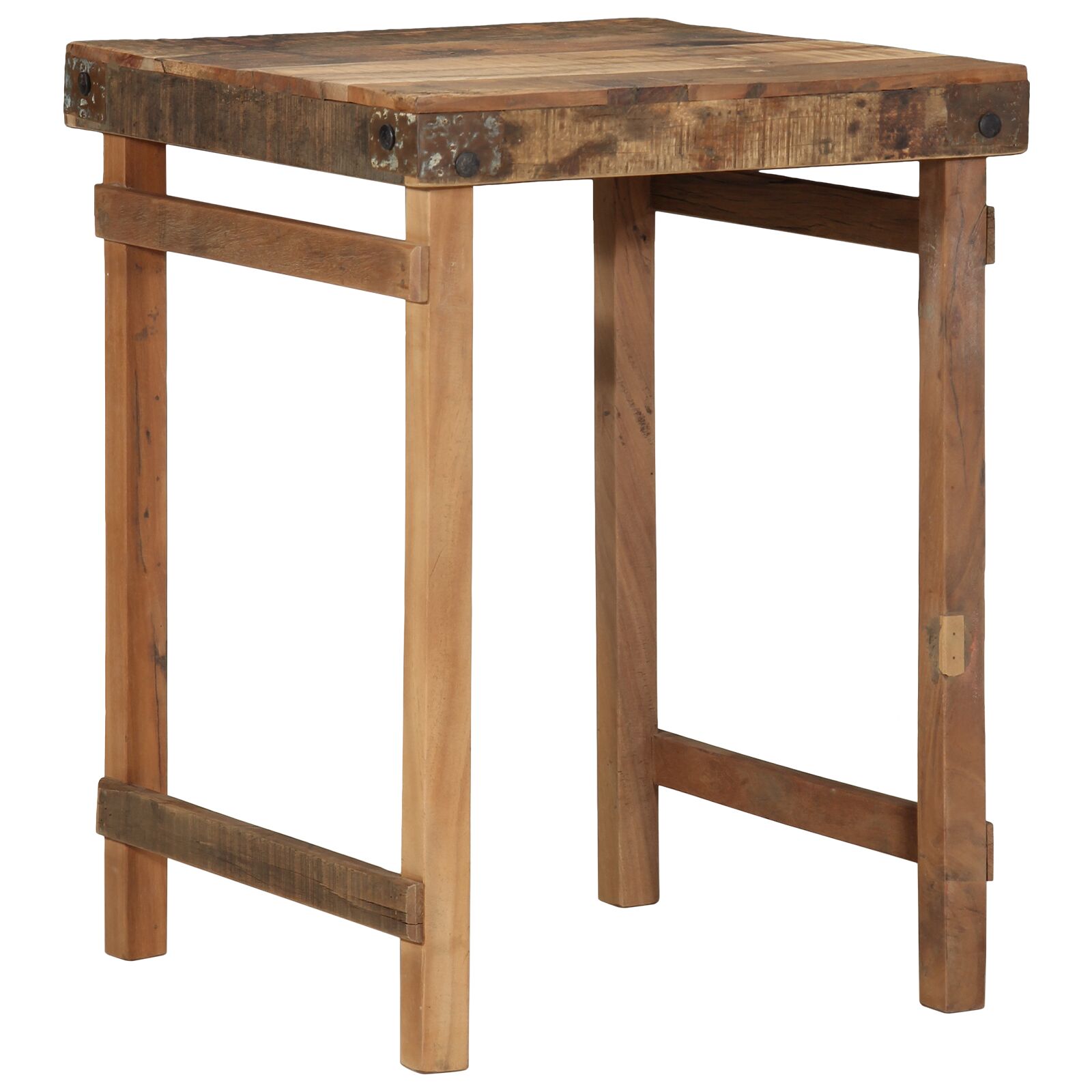 vidaXL Esstisch 55x60x76 cm Massivholz wiederverwendet vidaXL Esstisch 55x60x76 cm Massivholz wiederverwendet
