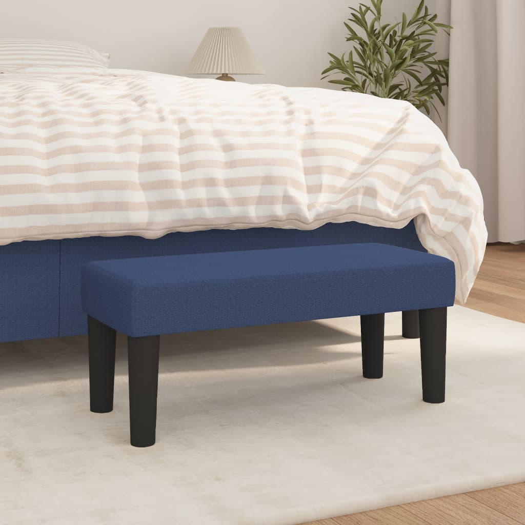 Sitzbank Blau 70x30x30 cm Stoff Sitzbank Blau 70x30x30 cm Stoff