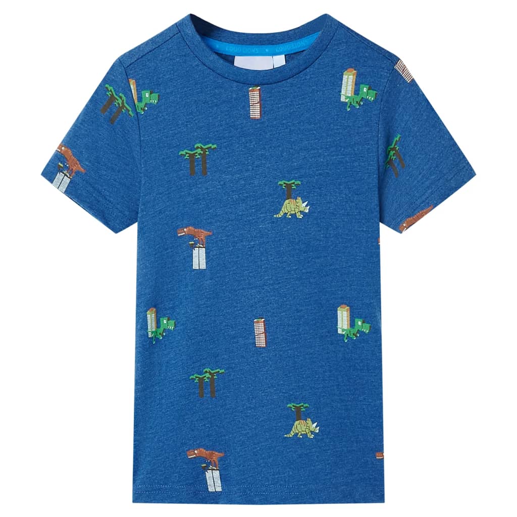 Kinder-T-Shirt Dunkelblau Melange 104 Kinder-T-Shirt Dunkelblau Melange 104