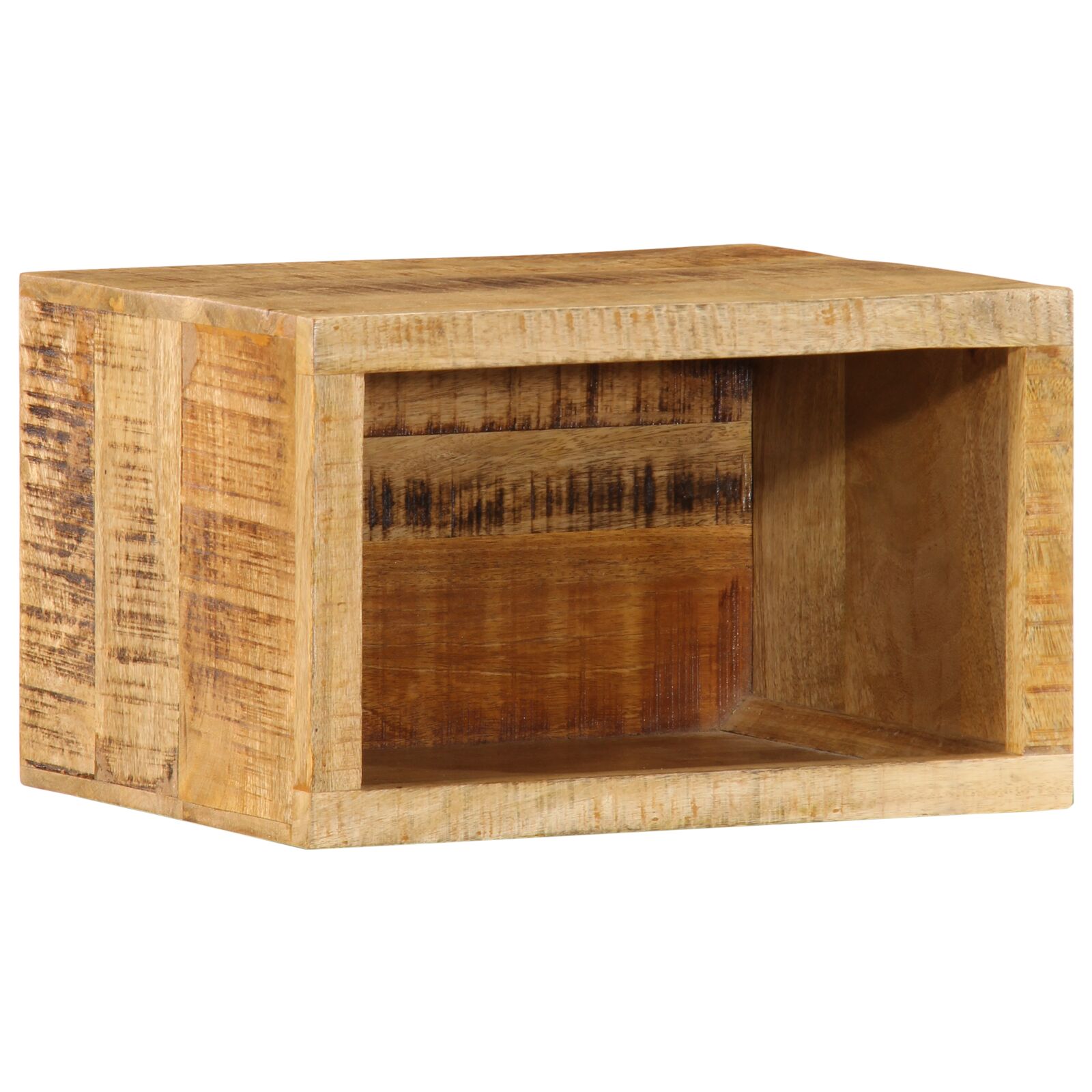 wandmontierter Nachttisch 40x30x25 cm Massivholz Rohes Mango wandmontierter Nachttisch 40x30x25 cm Massivholz Rohes Mango