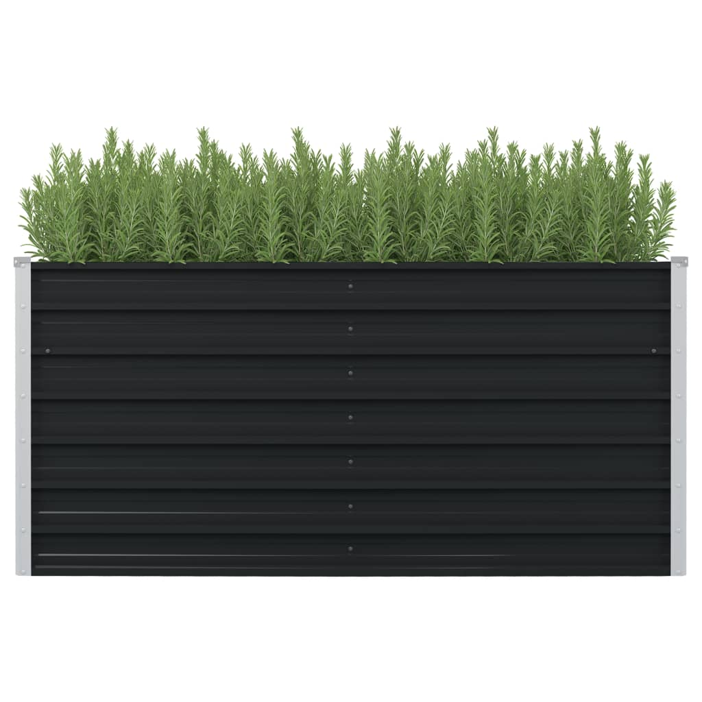 Hochbeet Anthrazit 160 x 80 x 77 cm Verzinkter Stahl Hochbeet Anthrazit 160 x 80 x 77 cm Verzinkter Stahl