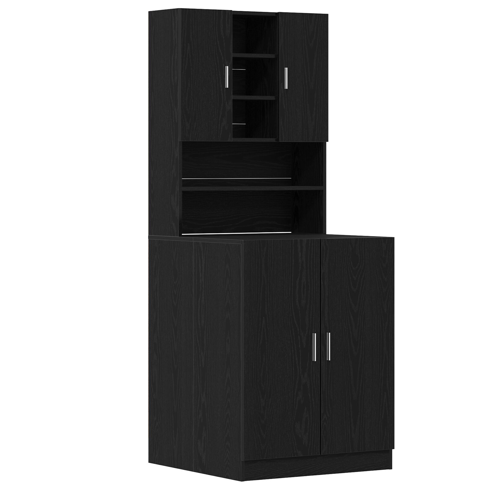 Waschmaschinenschränke 2 Stk. Schwarze Eiche 70.5x71.5x181.5 cm Holzwerkstoff, Waschmaschinenschrank - Schwarze Eiche - 70.5x71.5x91.5 cm - Aus Holzwerkstoff Waschmaschinenschränke 2 Stk. Schwarze Eiche 70.5x71.5x181.5 cm Holzwerkstoff, Waschmaschinenschrank - Schwarze Eiche - 70.5x71.5x91.5 cm - Aus Holzwerkstoff