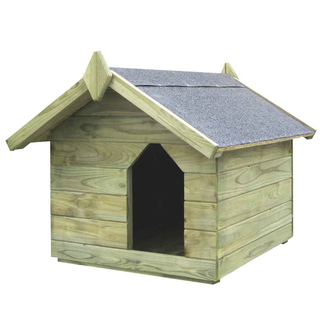 Hundehütte mit Dach Imprägniertes Kiefernholz Hundehütte mit Dach Imprägniertes Kiefernholz