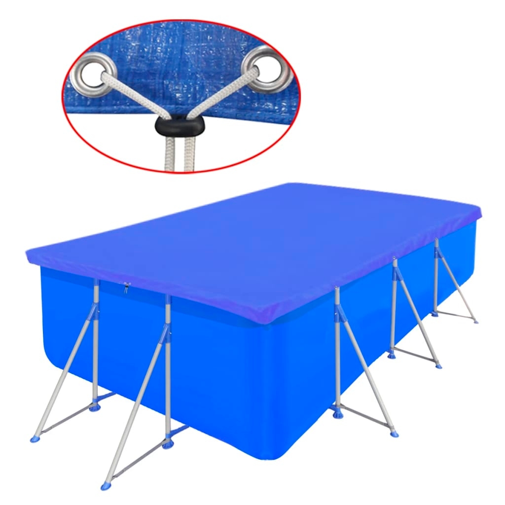 Poolabdeckung PE Rechteckig 90 g/qm 394x207 cm Poolabdeckung PE Rechteckig 90 g/qm 394x207 cm