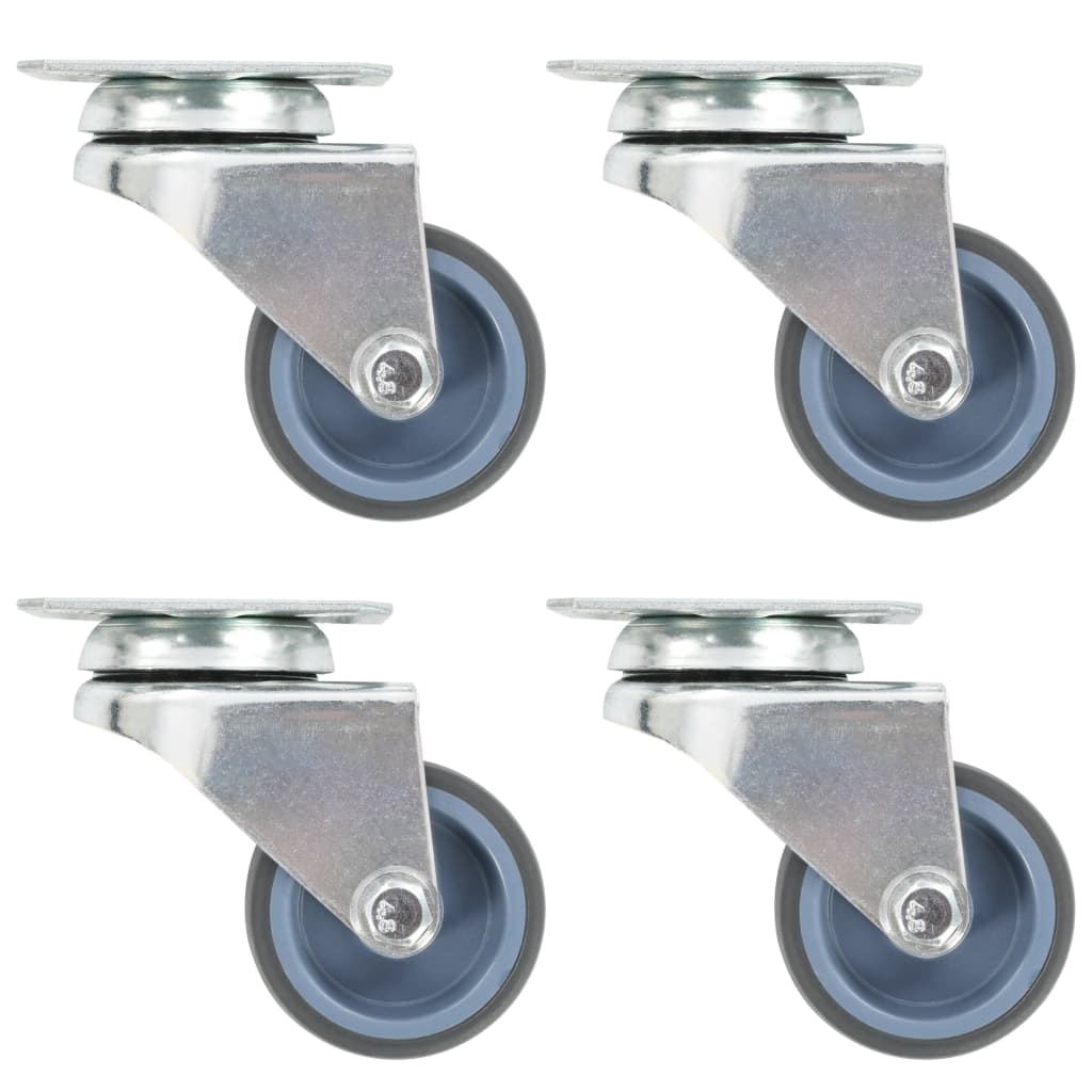 8 Stk. Lenkrollen mit Zwillingsrad 50 mm 8 Stk. Lenkrollen mit Zwillingsrad 50 mm