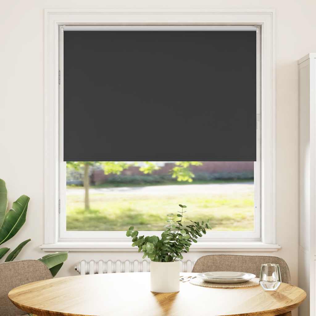 Verdunkelungsrollo Schwarz 110x150 cm Stoffbreite 105,7 cm Verdunkelungsrollo Schwarz 110x150 cm Stoffbreite 105,7 cm