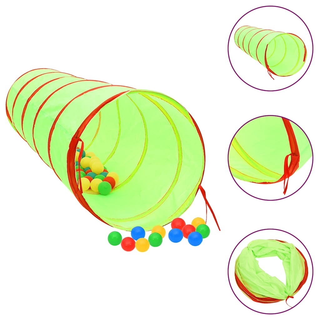 Spieltunnel für Kinder Grün 175 cm Polyester Spieltunnel für Kinder Grün 175 cm Polyester