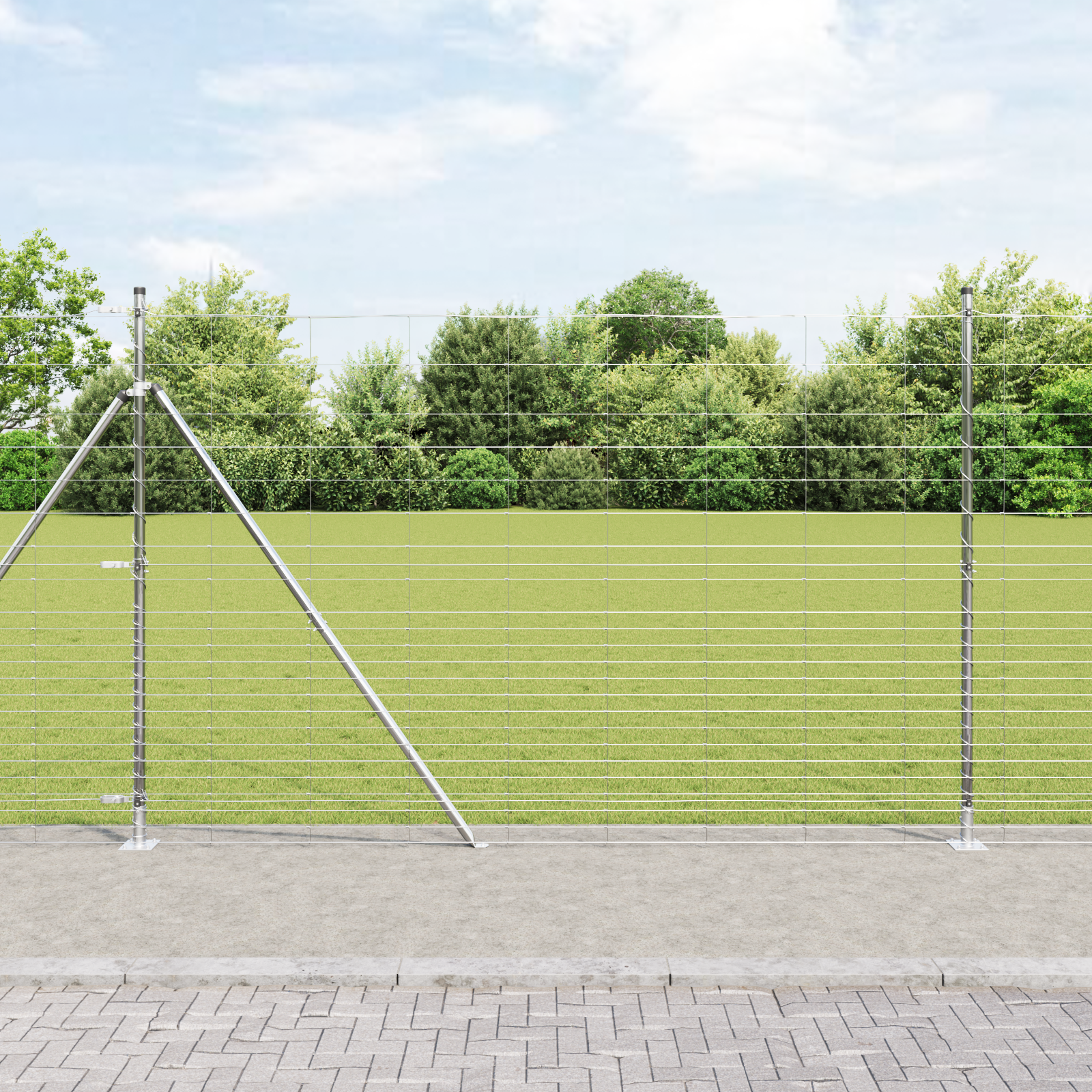 Feldzaun 1,6x25 m verzinkter Stahl Feldzaun 1,6x25 m verzinkter Stahl