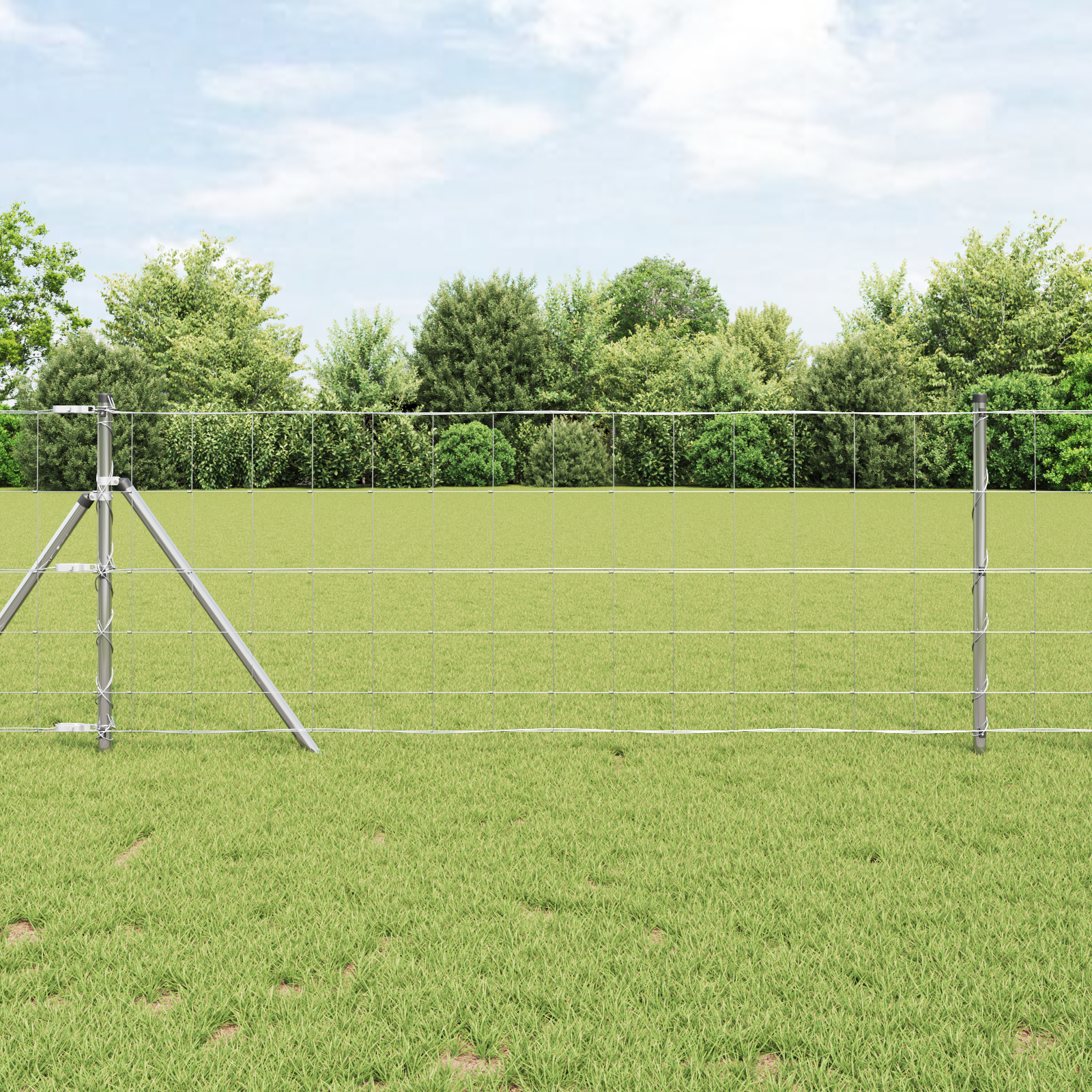 Feldzaun 0.8x25 m galvanisierter Stahl Feldzaun 0.8x25 m galvanisierter Stahl