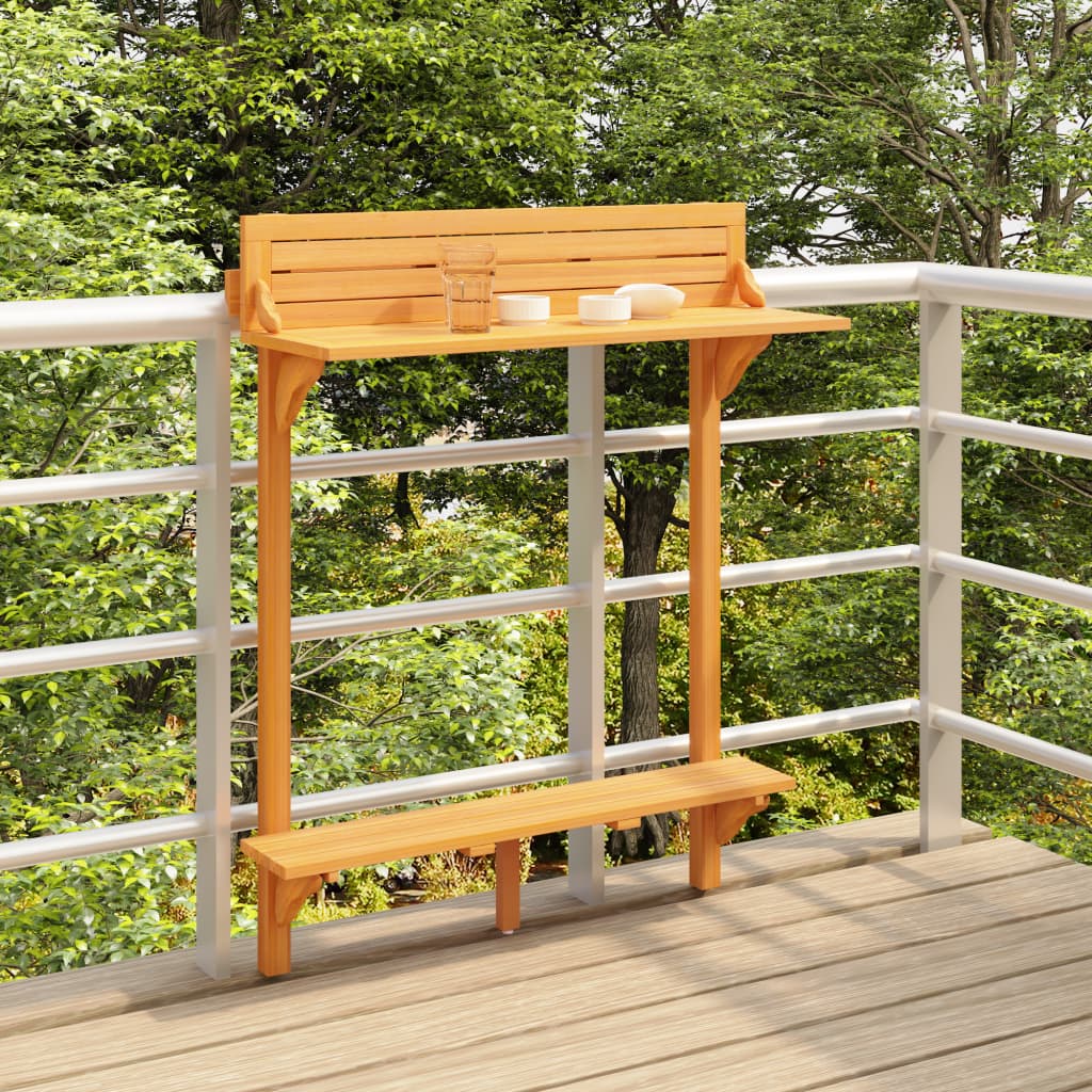 Balkon-Stehtisch 90x37x122,5 cm Massivholz Akazie Balkon-Stehtisch 90x37x122,5 cm Massivholz Akazie