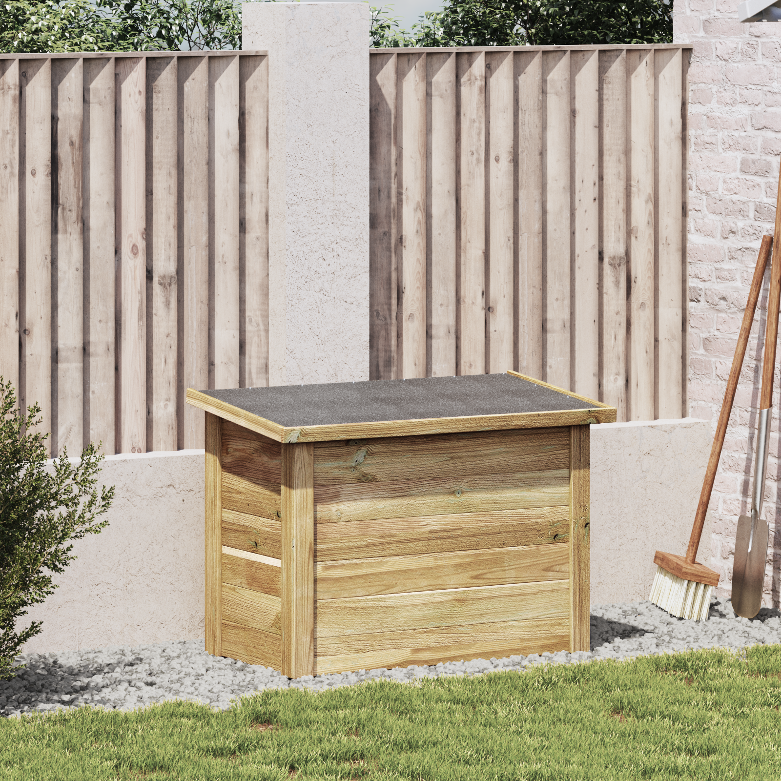Aufbewahrungsbox 44x80x57 cm imprägniertes Kiefernholz Aufbewahrungsbox 44x80x57 cm imprägniertes Kiefernholz