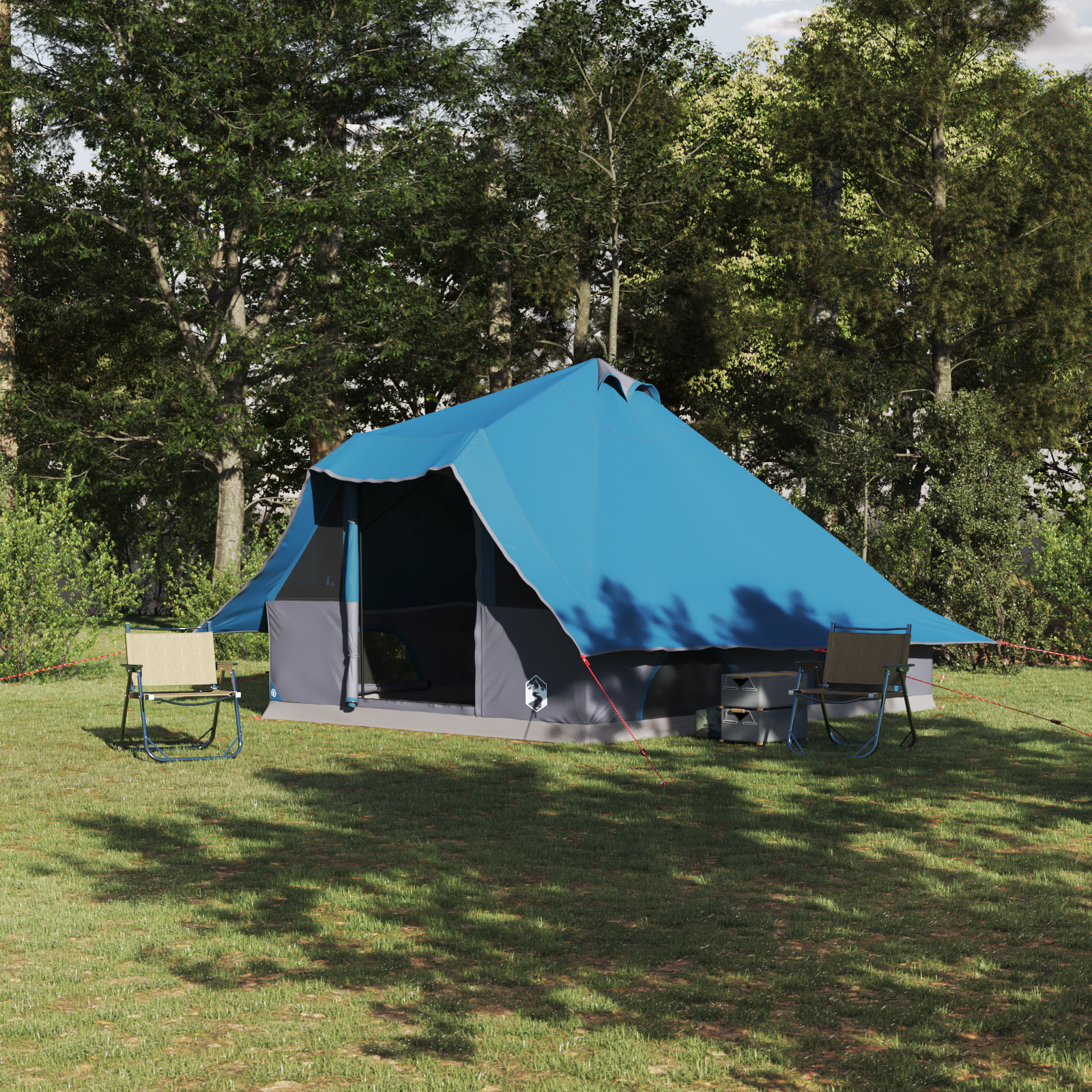 Familienzelt Tipi Blau 8-Personen Wasserfest Familienzelt Tipi Blau 8-Personen Wasserfest