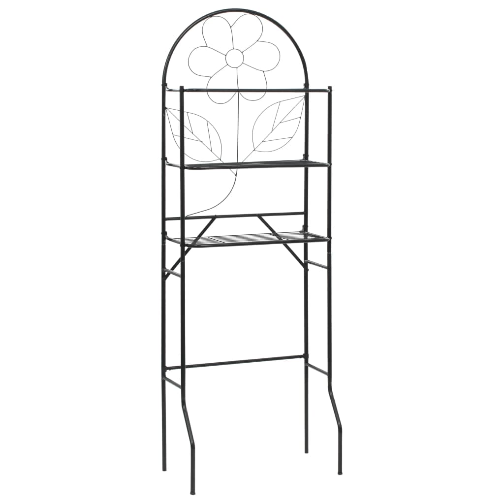 Toilettenregal Schwarz 60x33x174 cm Toilettenregal Schwarz 60x33x174 cm