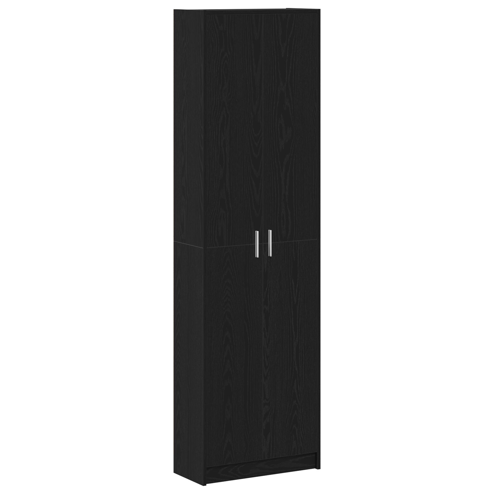 Garderobe Schwarz Eiche 55x25x189 cm Holzwerkstoff Garderobe Schwarz Eiche 55x25x189 cm Holzwerkstoff