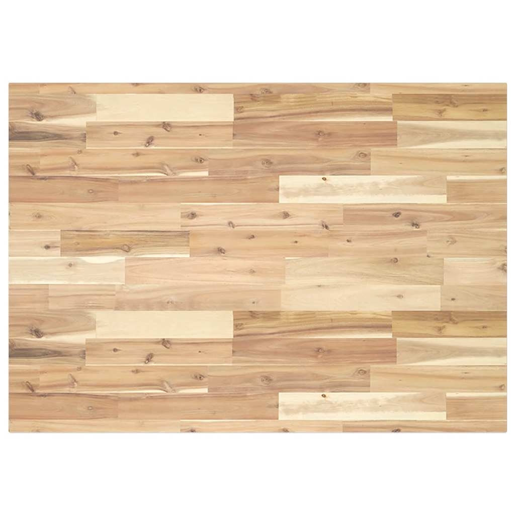 Schreibtischplatte Unbehandelt 100x70x2 cm Massivholz Akazie