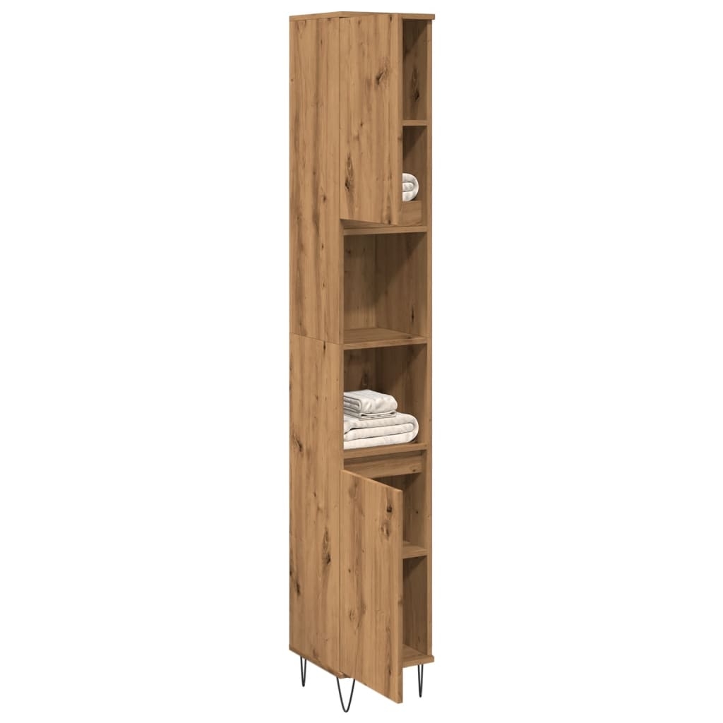 Badschrank Artisan-Eiche 30x30x190 cm Holzwerkstoff Badschrank Artisan-Eiche 30x30x190 cm Holzwerkstoff