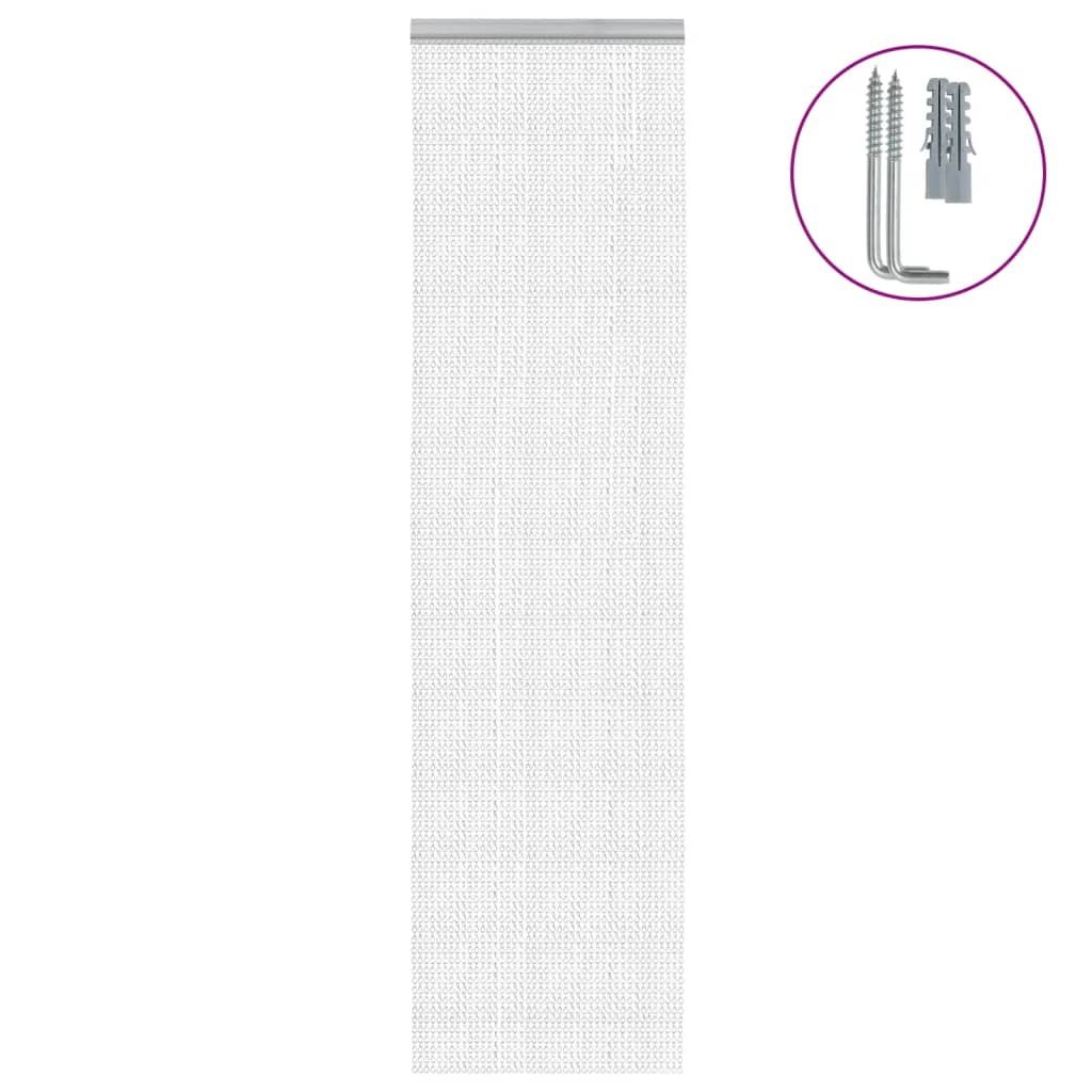 Türvorhang aus Ketten 56x186 cm Aluminium Türvorhang aus Ketten 56x186 cm Aluminium