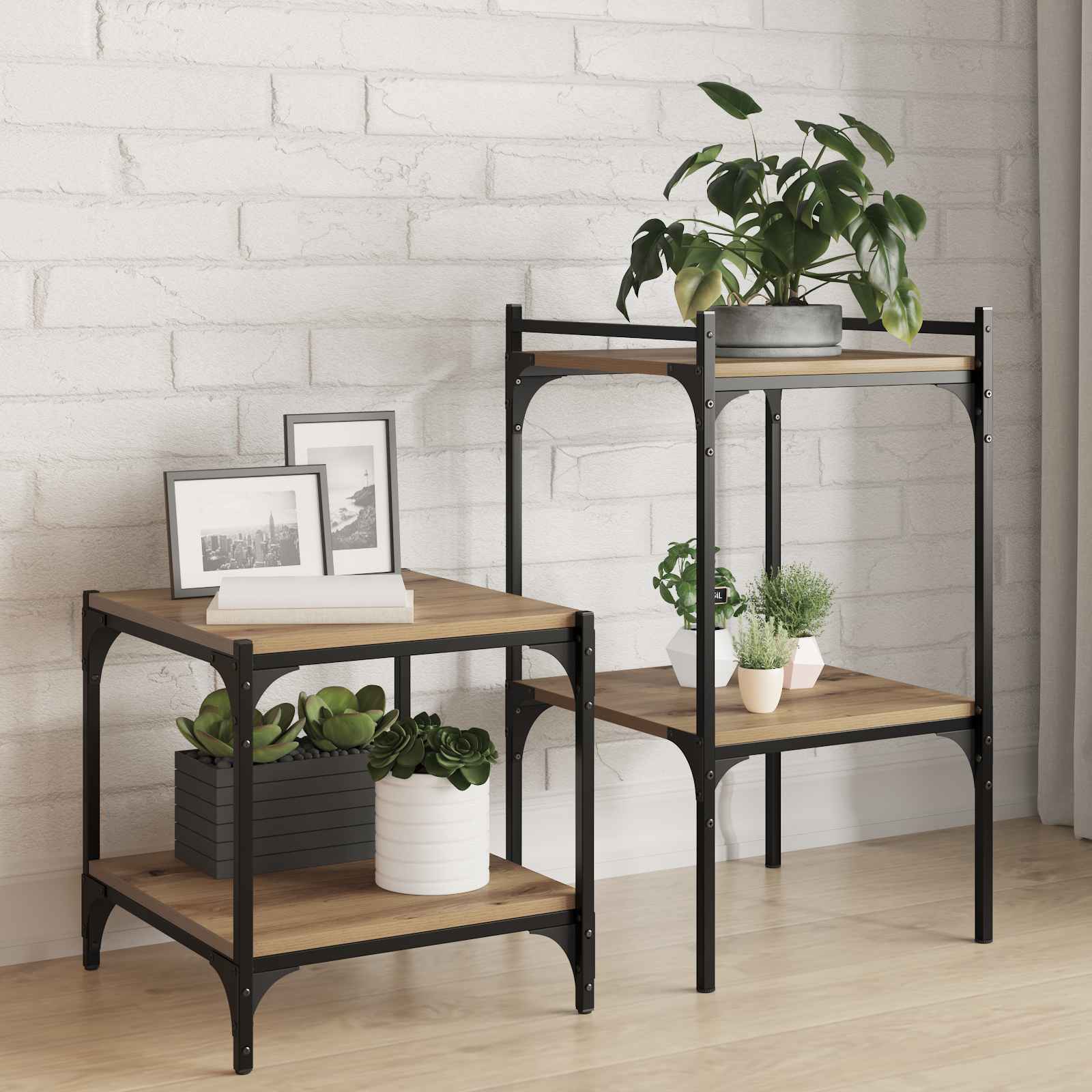 Wandregale Eiche Holz 40 x 40 x 1.5 cm Wandregale Quadrat Wandregale Eiche Holz 40 x 40 x 1.5 cm Wandregale Quadrat