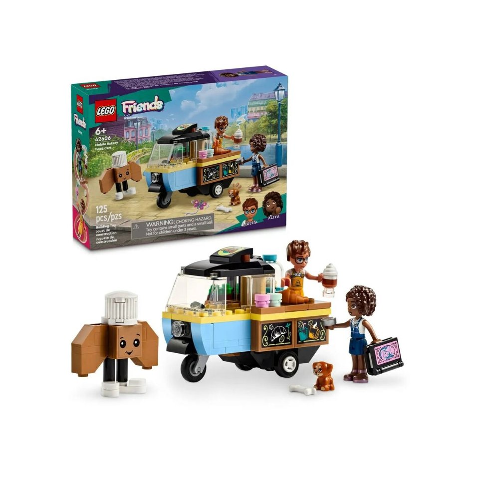 Konstruktionsspiel Lego Carro de Comida de Panadería Móvil Bunt 125 Stücke Konstruktionsspiel Lego Carro de Comida de Panadería Móvil Bunt 125 Stücke