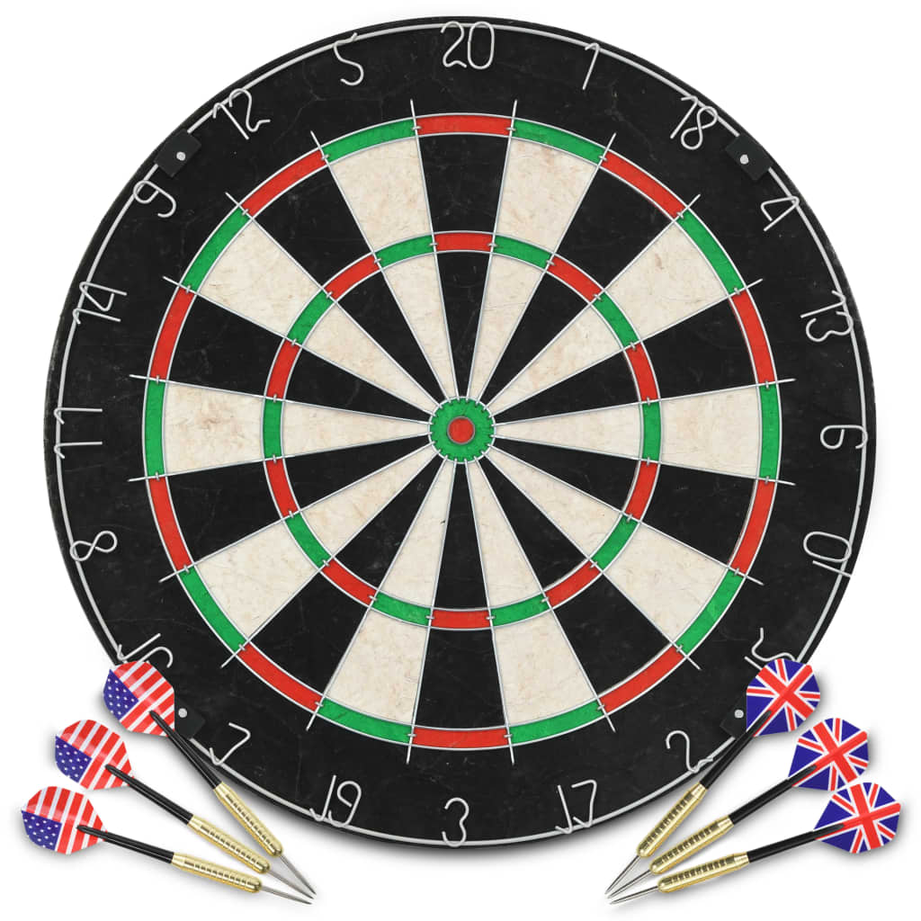 Professionelles Dartboard Sisal mit 6 Darts Professionelles Dartboard Sisal mit 6 Darts