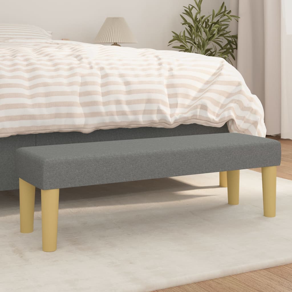 Sitzbank Dunkelgrau 100x30x30 cm Stoff Sitzbank Dunkelgrau 100x30x30 cm Stoff