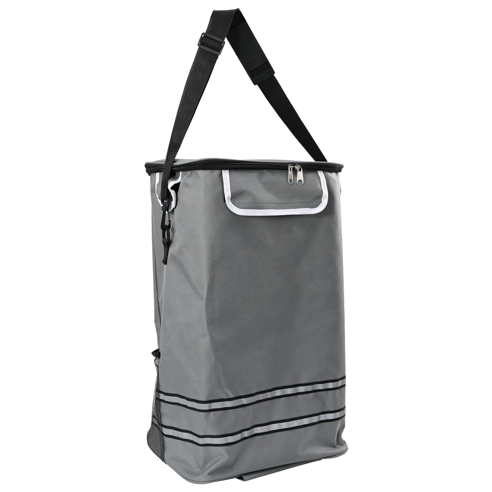 Einkaufstrolley mit Rädern und verstellbarem Griff Grau 40 L Einkaufstrolley mit Rädern und verstellbarem Griff Grau 40 L