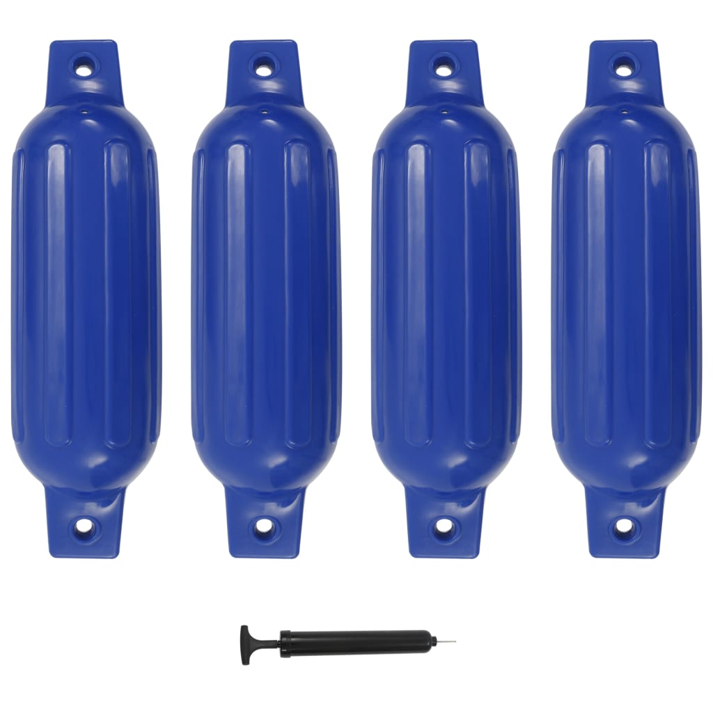 Bootsfender 4 Stk. Blau 41 x 11,5 cm PVC Bootsfender 4 Stk. Blau 41 x 11,5 cm PVC