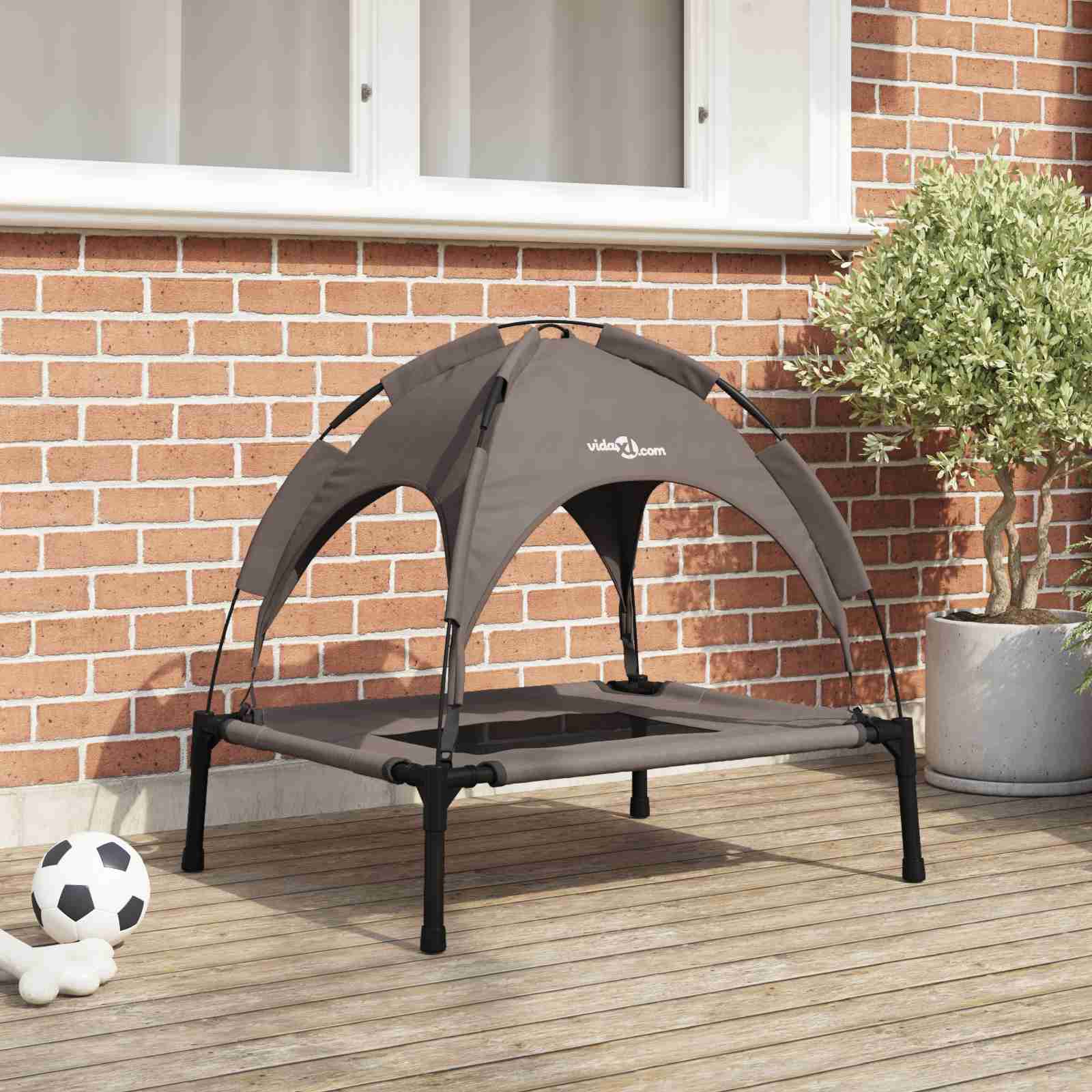 Erhöhtes Hundebett Braun Metall 76 x 62 x 70,5 cm Erhöhtes Hundebett Braun Metall 76 x 62 x 70,5 cm