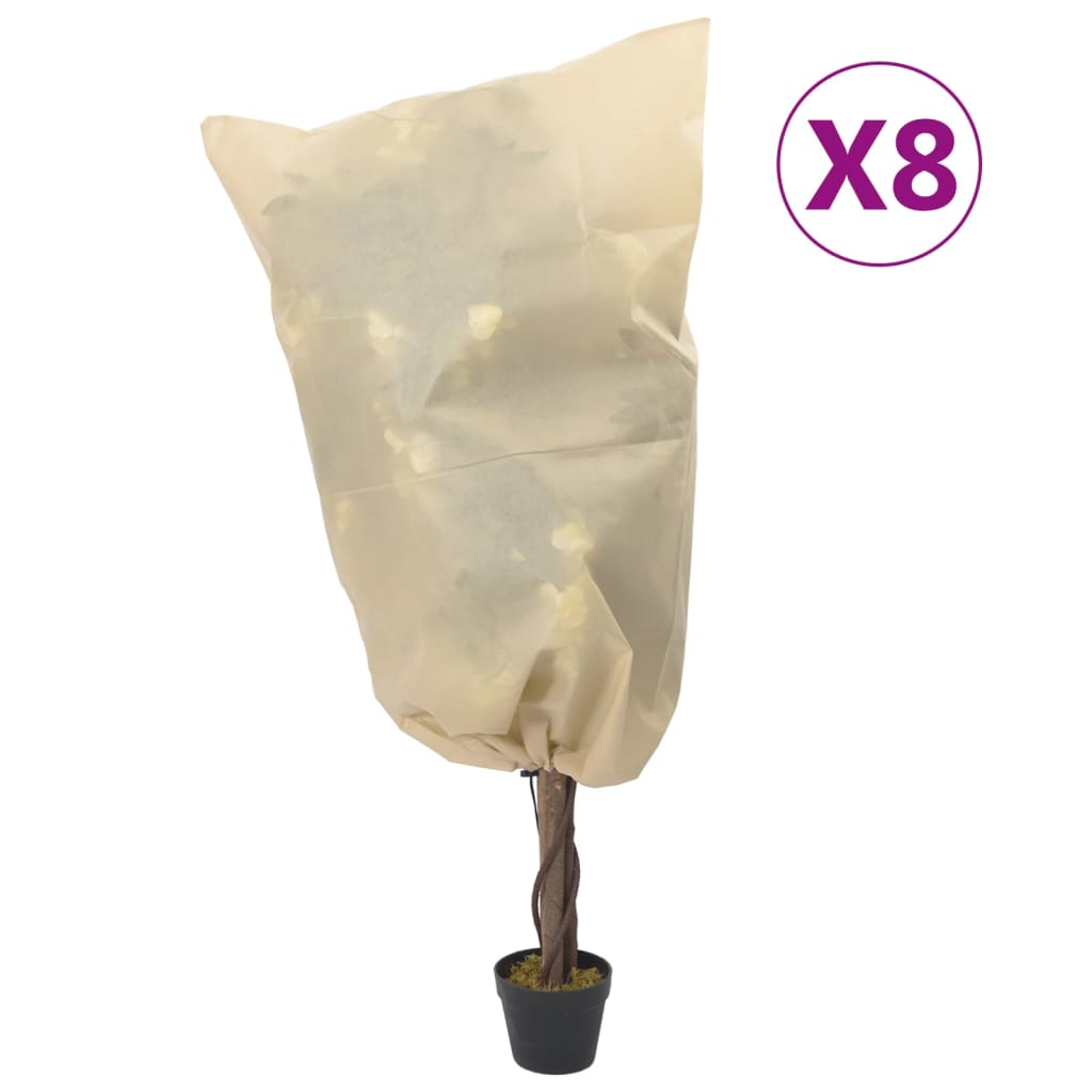 Wintervlies mit Kordelzug 8 Stk. 70 g/m² 0,8x0,8 m Wintervlies mit Kordelzug 8 Stk. 70 g/m² 0,8x0,8 m