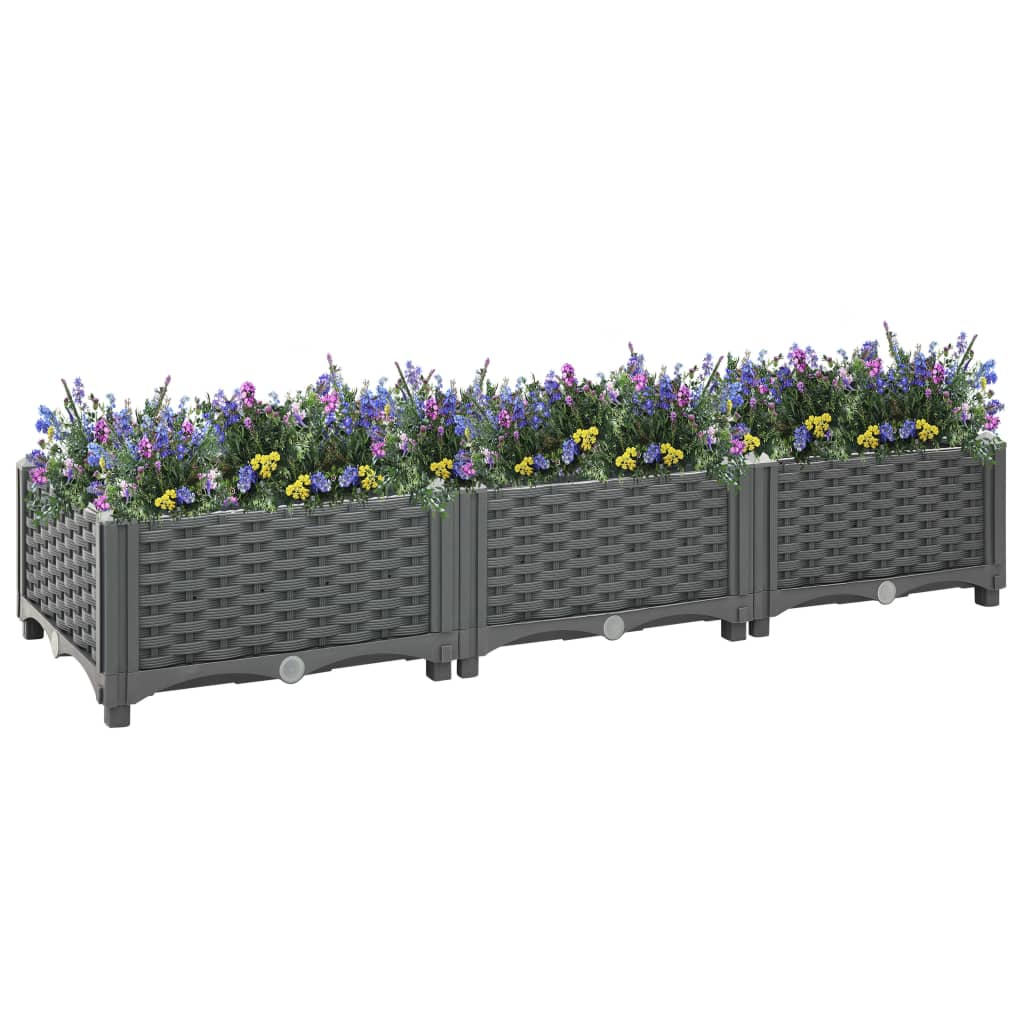 Hochbeet 120x40x23 cm Polypropylen