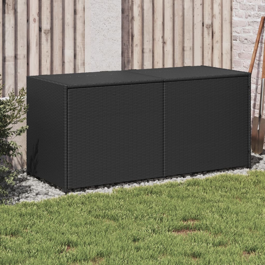 Gartentruhe Schwarz 283L Poly Rattan Gartentruhe Schwarz 283L Poly Rattan
