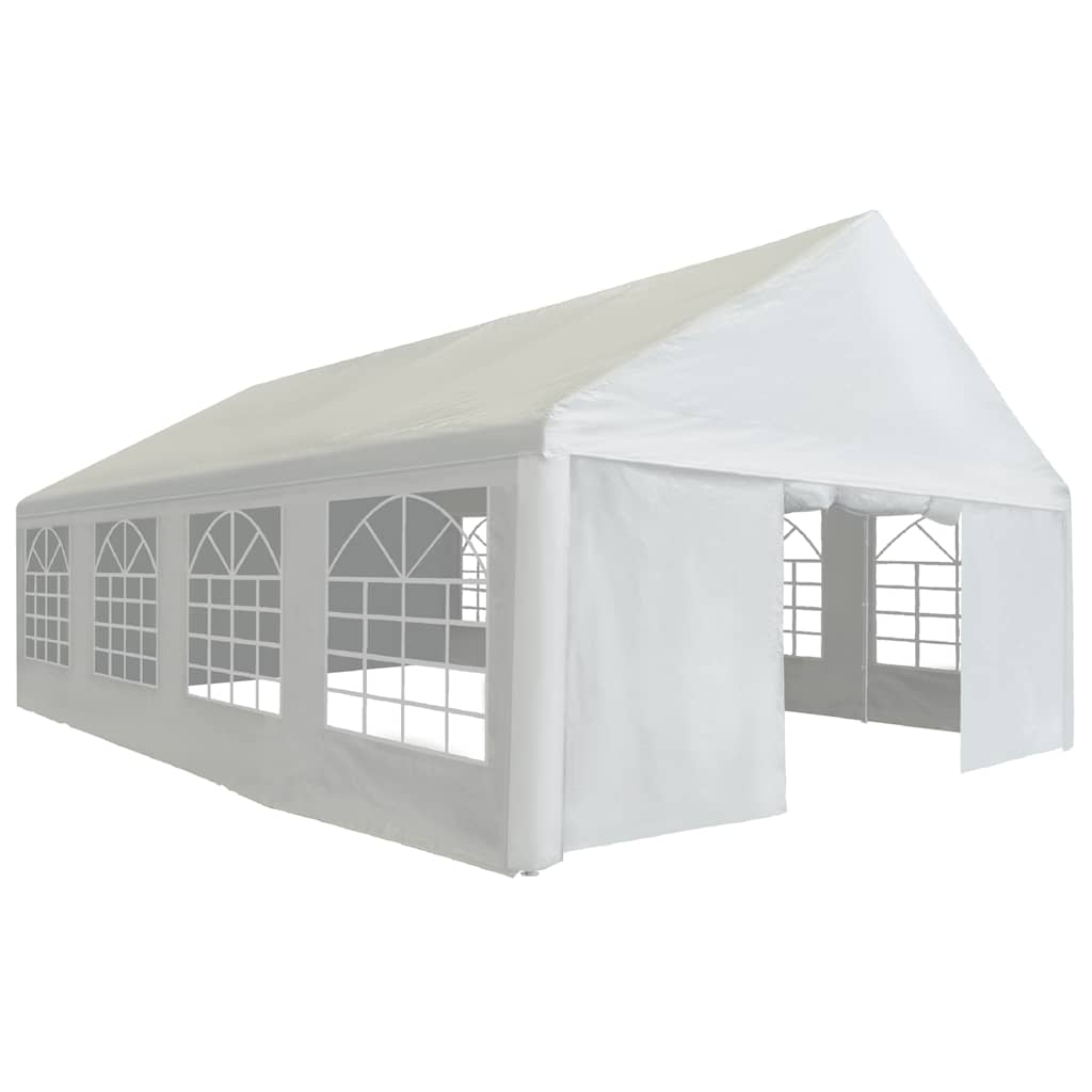 Partyzelt PE 5x8 m Weiß