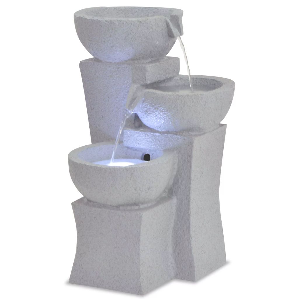 Zimmerbrunnen mit LED-Beleuchtung Polyresin Zimmerbrunnen mit LED-Beleuchtung Polyresin