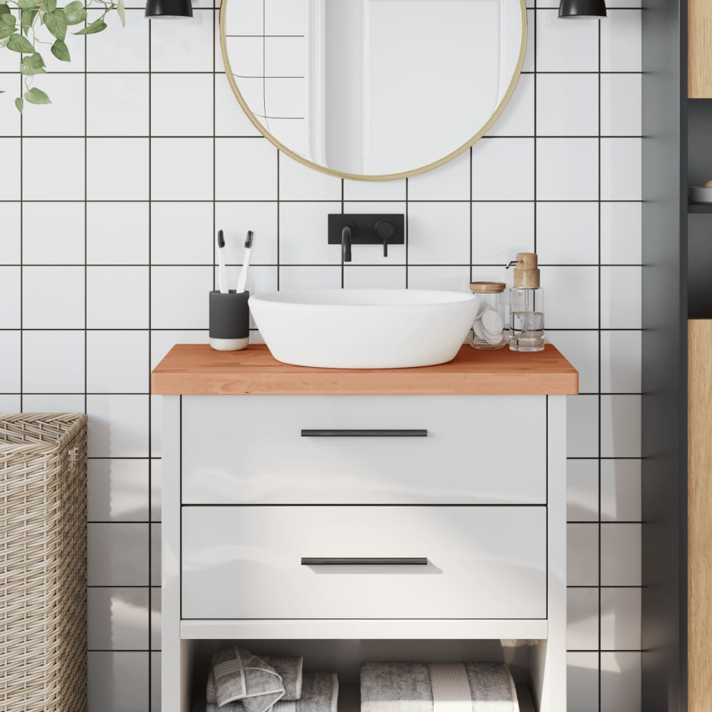 Waschtischplatte 80x40x4 cm Massivholz Buche Waschtischplatte 80x40x4 cm Massivholz Buche