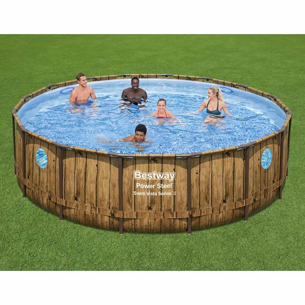 Bestway Power Steel Swimmingpool-Set 488x122 cm Bestway Power Steel Swimmingpool-Set 488x122 cm