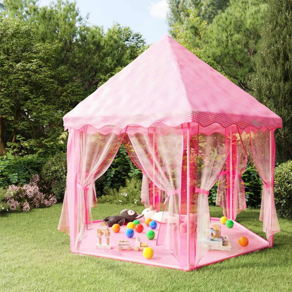 Prinzessin-Spielzelt mit 250 Bällen Rosa 133x140 cm Prinzessin-Spielzelt mit 250 Bällen Rosa 133x140 cm