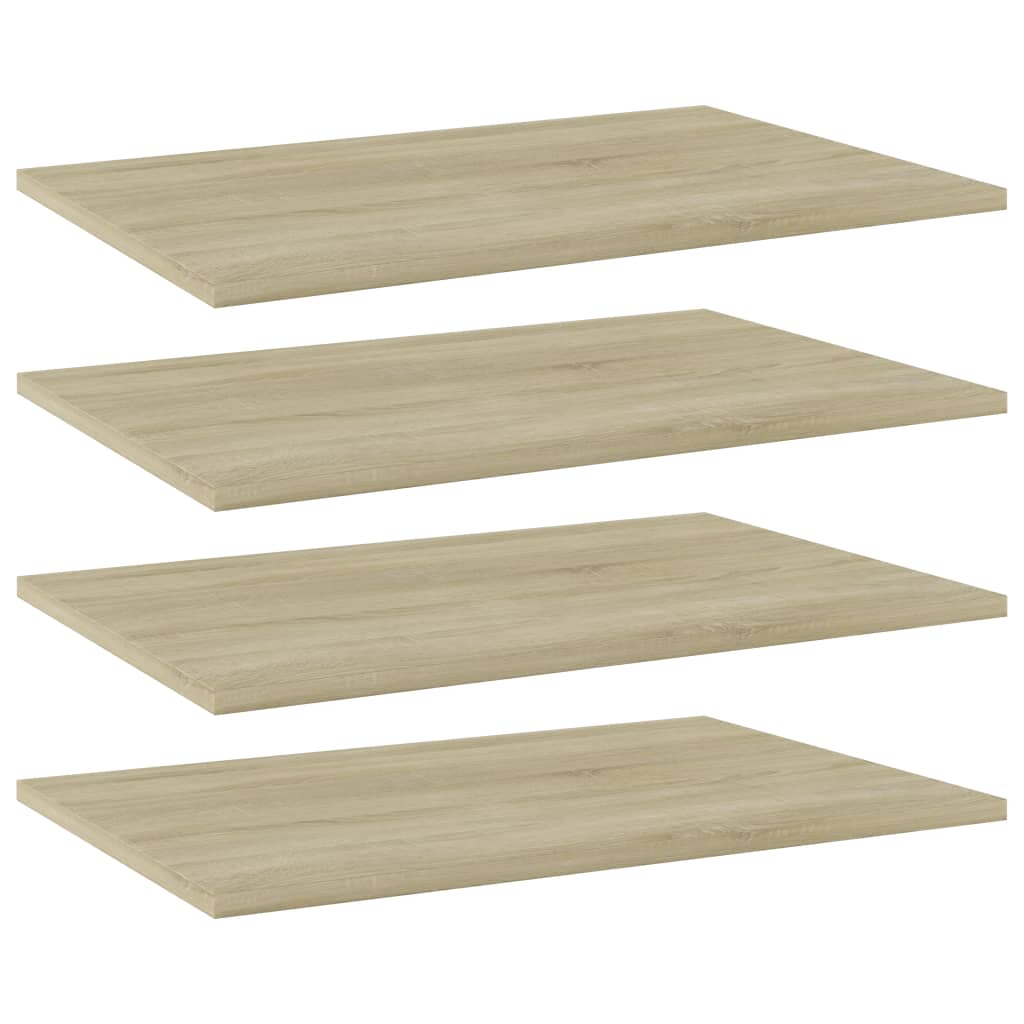 Bücherregal-Bretter 4 Stk. Sonoma-Eiche 60x40x1,5 cm Bücherregal-Bretter 4 Stk. Sonoma-Eiche 60x40x1,5 cm