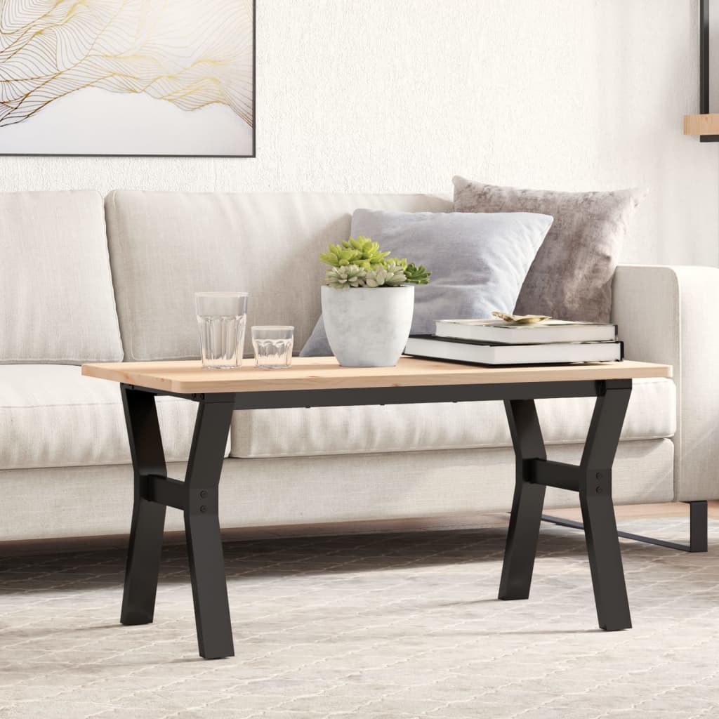 Couchtisch-Gestell in Y-Form 80x40x43 cm Gusseisen