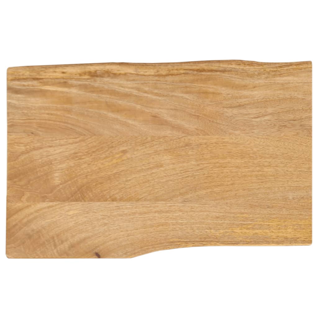 Tischplatte mit Baumkante 50x40x2,5 cm Massivholz Mango Tischplatte mit Baumkante 50x40x2,5 cm Massivholz Mango