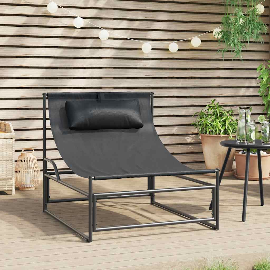 Gartenliege Anthrazit 87x74x73 cm Stahl und Textilene Gartenliege Anthrazit 87x74x73 cm Stahl und Textilene