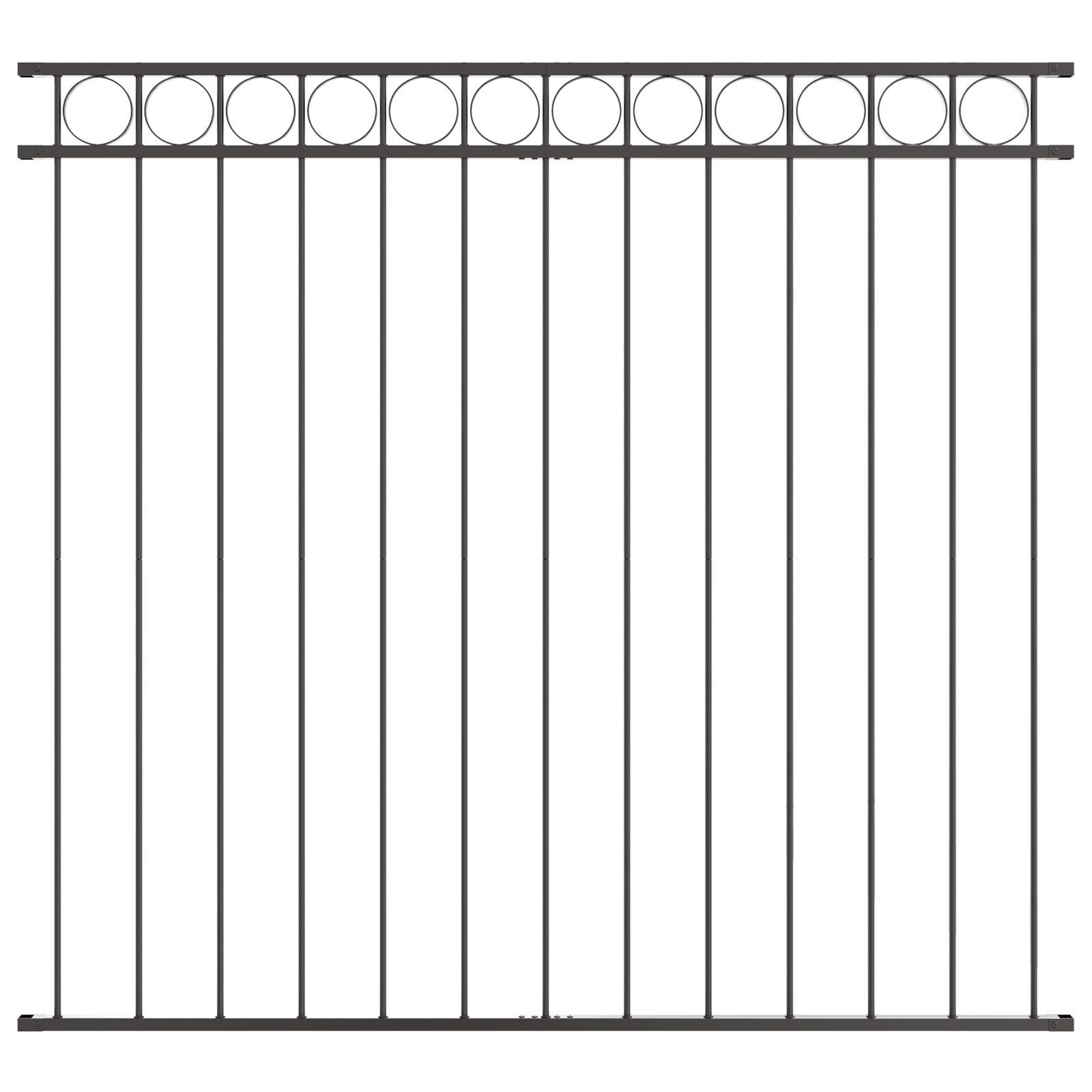 Zaunpanel Grau 1,7x1,2 m Stahl Zaunpanel Grau 1,7x1,2 m Stahl
