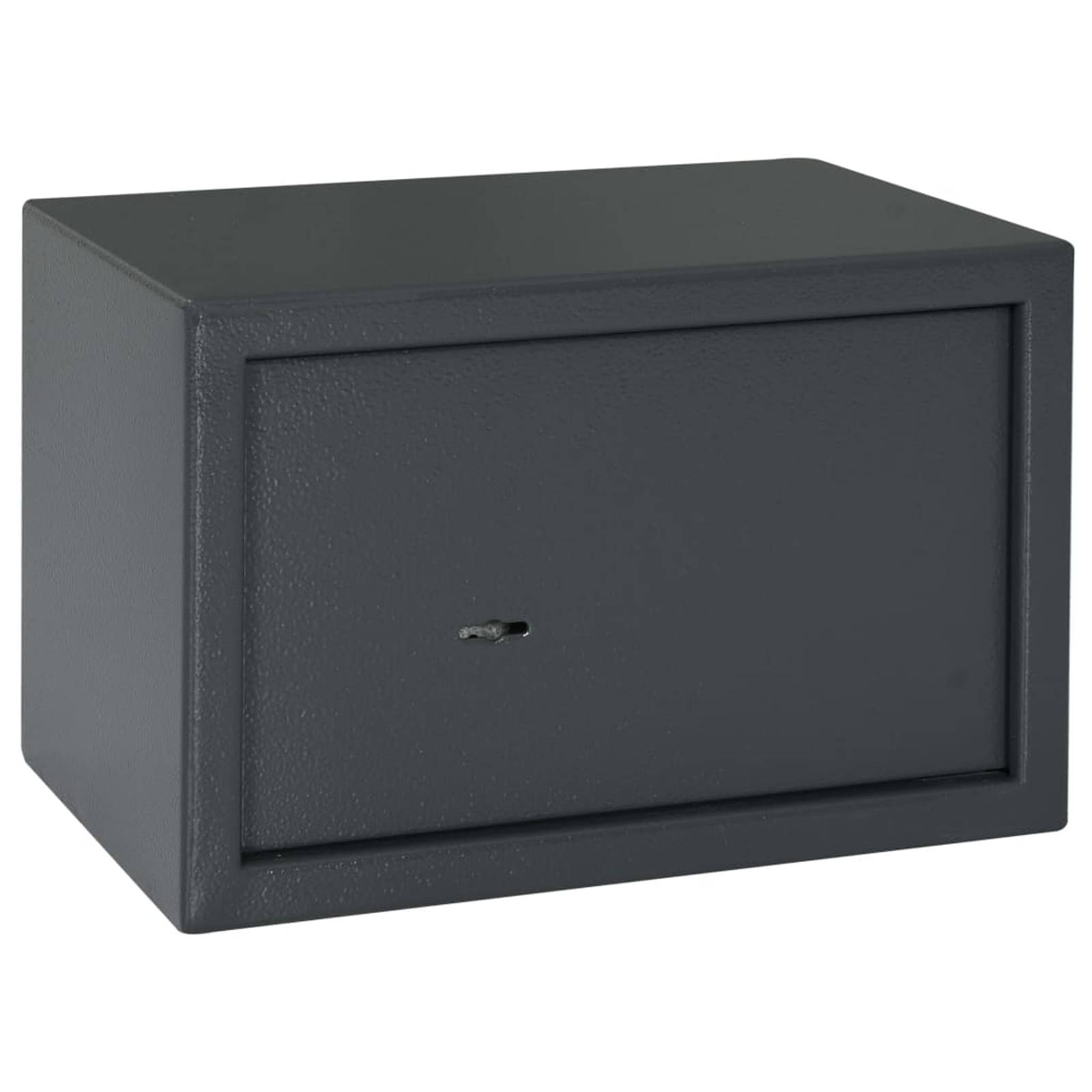 Safe Box mit Schlüssel Schloss Dunkelgrau 20x31x20 cm Stahl Safe Box mit Schlüssel Schloss Dunkelgrau 20x31x20 cm Stahl