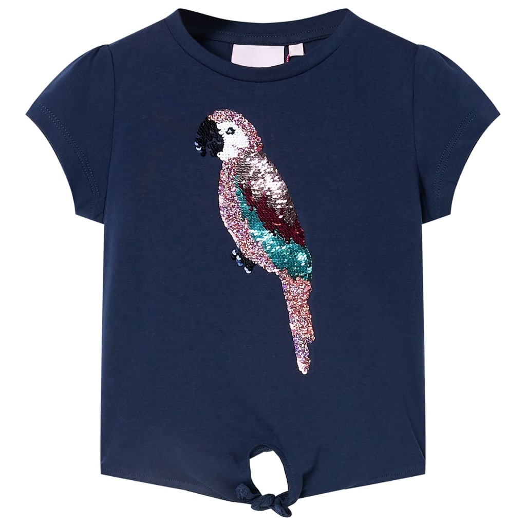 Kinder-T-Shirt Marineblau 128 Kinder-T-Shirt Marineblau 128