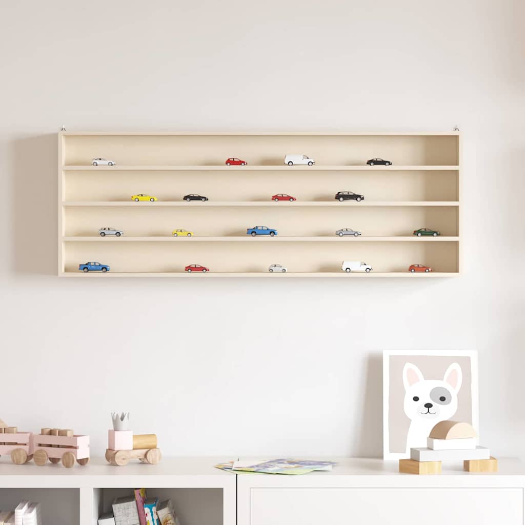 Holz-Sammelvitrine Braun 100 x 8,5 x 36 cm Sperrholz