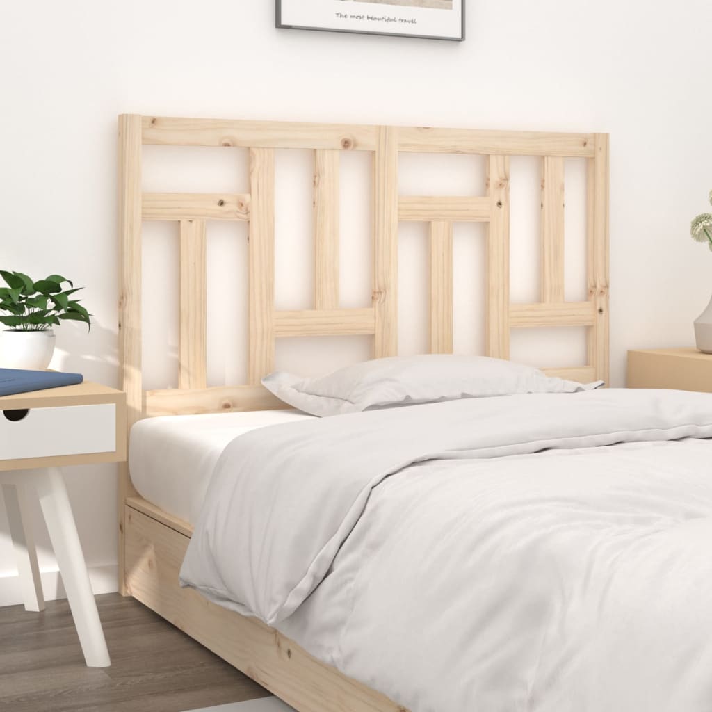 Bett-Kopfteil 125,5x4x100 cm Massivholz Kiefer